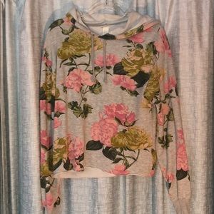 H&M Floral cut hoodie